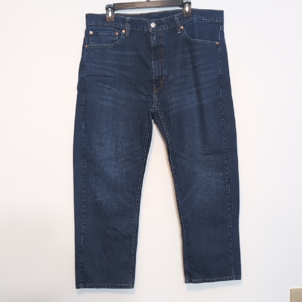 Levi's 505 Regular Fit Dark Wash Blue Jeans